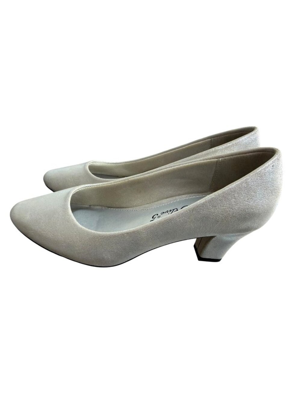 Easy Street Women's DanceFlex Heels‎ Silver Size 6M